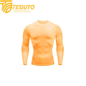 T-shirt Rash Guard pour homme à manches longues, personnalisé, imprimé numériquement, anti-UV, respirant, en spandex et polyester, écologique, évacuant l'humidité - Product Image 6