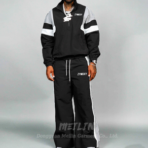 Ensemble de survêtement de créateur pour homme, deux pièces, coupe classique, jogging, manches longues, tenue de sport, ensemble de vêtements de sport tendance, 100 % coton uni - Product Image 4