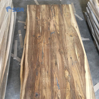 SSR VINA-Senna Siamea Wood Edge Glue Live Edge Countertop-Fabricants vietnamiens Dessus de table en bois massif Live Edge Worktop