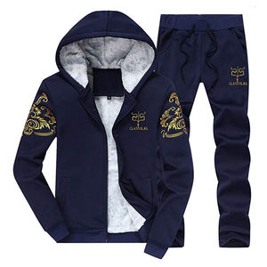 Ensembles sweat à capuche et sweat-shirt pour homme Ensembles sweat-shirt à capuche uni pour l'hiver Ensemble pantalon de survêtement et sweat à capuche pour homme - Product Image 5