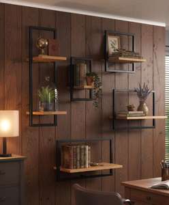 Estanterías Flotantes de Pared de Diseño Moderno Personalizado, 100% Naturales, Más Vendidas en 2025, Muebles Decorativos para Sala de Estar - Product Image 4