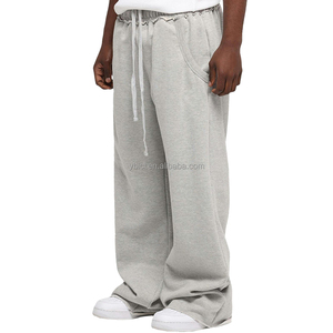 Baggy Sweatpants Gestapelte Hose Individuelles Design Oversized Weites Bein Hochwertiger Puff-Druck Lockere Sweatpants OEM-Fabrik - Product Image 3