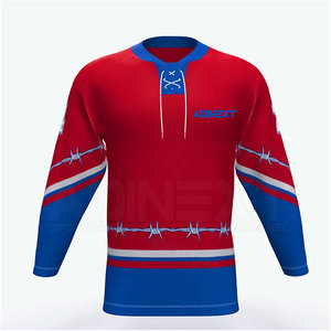 Maillot de Hockey sur glace de haute qualité dernière conception vente directe d'usine nouvelle arrivée vêtements de Hockey sur glace - Product Image 1