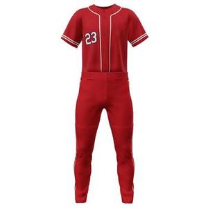 Uniforme de baseball de qualité supérieure, couleurs unies, uniforme de baseball en gros, uniforme de baseball en vrac, uniforme de baseball durable pour équipe - Product Image 1