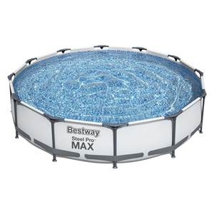 STEEL PRO MAX Gris 56416 <span class=keywords><strong>pour</strong></span> <span class=keywords><strong>Pompe</strong></span> de Filtration de <span class=keywords><strong>Piscine</strong></span> <span class=keywords><strong>Bestway</strong></span> (366x76cm) <span class=keywords><strong>pour</strong></span> 3-4 Personnes <span class=keywords><strong>pour</strong></span> Piscines jusqu'à 366x76cm - Product Image 4
