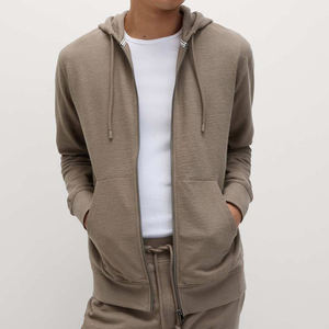 Sudadera con Capucha y Cremallera de Invierno Personalizada Más Vendida, con Acabado Teñido Liso, Transpirable, 100% Algodón, Diseño con Bolsillo - Servicio OEM Disponible - Product Image 6