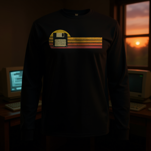 Camiseta vintage de manga larga con diseño de disco flexible retro, estilo años 80, unisex, talla para adultos - Product Image 3