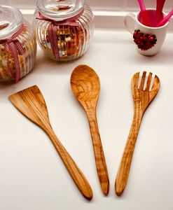 MEILLEURE petite cuillère courte en bois de bambou Cuisson Cuillère à mesurer en bois Mini soupe Cuillère plate en bois - Product Image 6