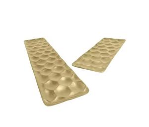 Juego de 2 platos de servir chapados en oro Art Deco, bandeja de Metal artesanal para bodas, vacaciones, Eid-para plato de servir frutas de Chocolate - Product Image 1