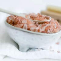 Sel de roche rose foncé de l'Himalaya pur et naturel, qualité OEM, en vrac, personnalisable, pour bains de spa et bains chauds
