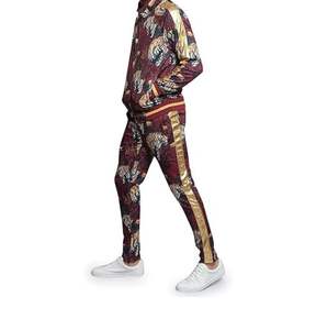 Chándal Deportivo Transpirable de Invierno para Hombre, Sublimado, Informal, 100% Algodón, Felpa, Cintura Elástica - Product Image 4