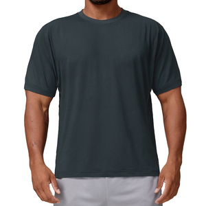 Vente en gros sur mesure Vêtements de sport T-shirts Style sportif Jersey doux et respirant T-shirt lourd à manches courtes pour hommes - Product Image 3