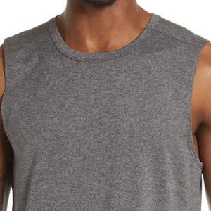 เสื้อกล้ามผู้ชายผ้าฝ้ายสีพื้น/OEM สินค้ามาใหม่ - Product Image 6