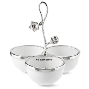 Bol rond décoratif de luxe en aluminium noir pour fruits, accessoires de cuisine populaires en gros, durable, pour mariage - Product Image 3