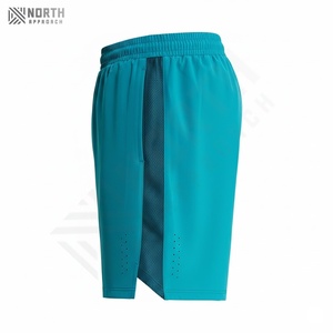 Pantalones Cortos Deportivos Casuales para Hombre, de Venta Caliente, Diseño Sólido, Spandex y Algodón, Transpirables, con Malla, Bolsillos, Ecológicos, Servicio OEM - Product Image 4