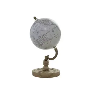 Extremely good Factory wholesale Low priced Luxury style wooden base World Map Globe For Teaching & Office Study Room Decoration