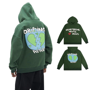 Wholesale OEM Custom Screen Printed Cotton Fleece Pullover <b>Hoodie</b> for <b>Men</b> High Quality Breathable <b>Hoodie</b>. - Product Image 1