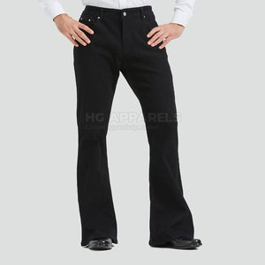 Nuevos Pantalones Casuales de Invierno para Hombre, 100% Algodón, Ecológicos, Ligeros, Corte Acampanado, Cintura Media, Cierre de Botones, Color Sólido, Talla Personalizable - Product Image 5