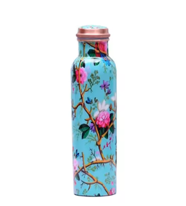 Botellas de agua de cobre puro hidratantes Desintoxicación natural, beneficios antimicrobianos, botellas de agua de cobre impresas Premium ecológicas - Product Image 5