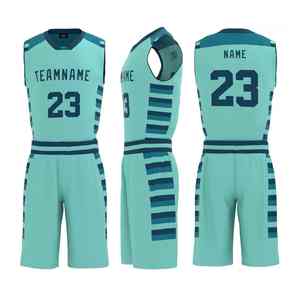 Uniformes de marque avec logo personnalisé maillot en maille de basket-ball imprimé ensemble de maillot de basket-ball par sublimation maillot de basket-ball en maille coupe sèche - Product Image 6