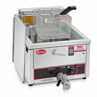 Friteuse électrique de table professionnelle en acier inoxydable, à cuve simple ou double, pour snack-bars et restaurants de restauration rapide