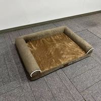 Vente en gros d'usine, lit pour chien et chat en velours de luxe personnalisé, moderne, rectangulaire, solide, confortable, doux et moelleux