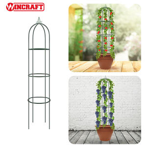 Obélisque de treillis de jardin en métal décoratif extérieur pour plantes grimpantes arbustes et roses cadre d'ornements de jardin - Product Image 4