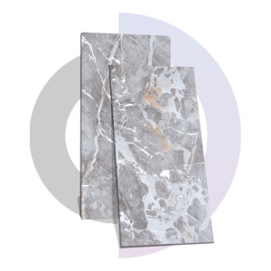 พอร์ซเลนขนาด600x1200มม. กระเบื้องปูพื้นสีน้ำตาลขัดเงาทันสมัยไฟร์บริคหนา9มม. - Product Image 2