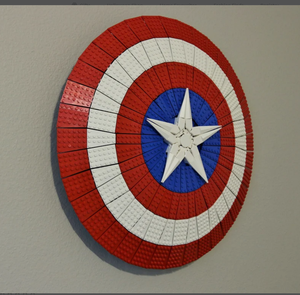 โซลูชันการแสดงผลที่ดีที่สุดติดผนังสำหรับ LEGO Decor SHIELD ของขวัญสำหรับคนรักสงคราม - Product Image 1