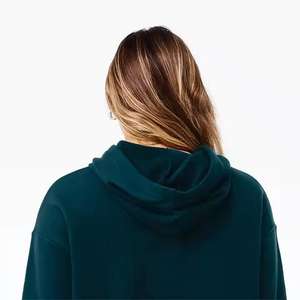 Women Crop Hoodie Womens Dropped Shoulder Sweat Suit Crewneck Sweatshirt Cropped <b>Hoodies</b> for Women - Product Image 4