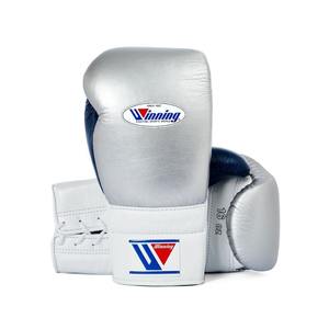 Guantes de Boxeo Personalizados con Cordones, Guantes de Boxeo de Cuero Genuino de Alta Calidad, Nuevo Diseño, Guantes de Boxeo de Doble Color - Product Image 1