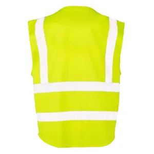 Custom Executive <b>Cool</b> Mesh Safety Vest with Reflective <b>Stickers</b> & Lights for Workwear Promotion - Product Image 3