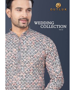 Nouvelle tendance pakistanaise ThobeKurta pour hommes en tissu d'hiver en coton élégant avec col col bouton chaîne pyjama ensemble - Product Image 2