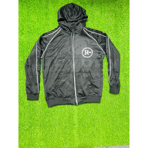 เสื้อฮู้ดซิปเต็มตัวผ้าฟลีซคอตตอนหนานุ่ม ระบายอากาศได้ดี สำหรับผู้ชายไซส์ใหญ่ รับผลิตตามสั่ง (OEM) ขายส่ง พร้อมสกรีนโลโก้ สำหรับฤดูหนาว - Product Image 1