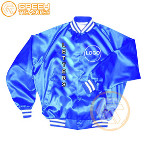 Chaqueta universitaria de satén Phi Beta personalizada, ropa griega transpirable, bordado XL, Fraternidad estampada para hombre, venta al por mayor - Product Image 1
