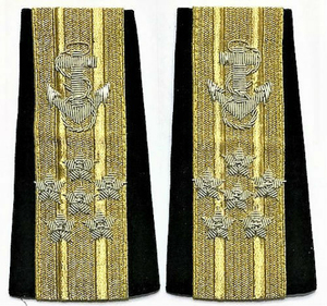 Ensemble d'épaulettes brodées à la main pour hommes Épaulettes tactiques personnalisées Épaulettes uniformes - Product Image 3