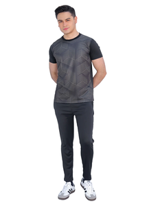 ชุดวอร์ม2ชิ้นสำหรับผู้ชายเสื้อยืดแขนสั้นและกางเกงขาสั้นชุดออกกำลังกายสำหรับออกกำลังกายยิมวิ่งออกกำลังกายฟิตเนสจ๊อกกิ้ง - Product Image 5