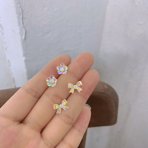 HHY110-J Simple and Versatile High-end and Cool Design Caring <b>Earrings</b> for Women - Product Image 3