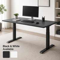 Escritorio Eléctrico de Altura Ajustable de 3 Etapas con Motor Dual Oculto y Estable, Escritorio Ergonómico para Trabajar de Pie o Sentado