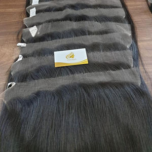 Extensiones de cabello humano Remy con ondas naturales 100%, pelucas con cierre Frontal al por mayor de Vietnam, precio de fabricación - Product Image 1