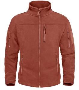 Logo Custom-Fit impreso Hombres chaqueta táctica de lana Senderismo snowboard trekking bordado Streetwear Chaqueta al aire libre Cremallera - Product Image 4