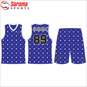 เสื้อถักตาข่ายปักลายสำหรับเล่นบาสเก็ตบอลผ้าทอลายทแยงเสื้อบาสเก็ตบอล - Product Image 1