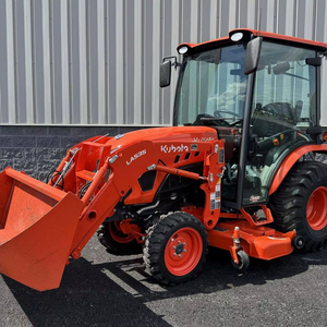 Tractor Kubota de 24.8HP con cortadora de césped y cargador frontal en venta / Tractor multipropósito con motor diésel Kubota listo para suministro - Product Image 1