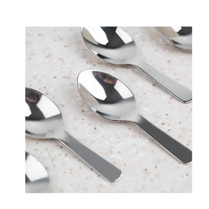 Cucharillas de acero inoxidable Mango corto Azúcar Sal Especias Cuchara Condimento Té Café Cuchara pequeña para gran oferta - Product Image 2