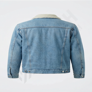 Nouvelle arrivée Veste en jean en coton pour homme Veste en jean personnalisée tendance Hiver Tricoté Durable Vêtement d'extérieur - Product Image 2