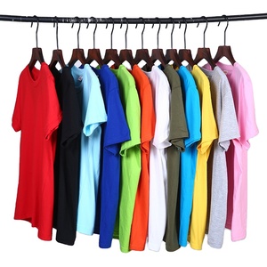 Summer <b>Men's</b> and Women's Slim Fit <b>T</b>-<b>Shirts</b> 100% Cotton 210gsm <b>Heavyweight</b> Plain Solid Young's Tee <b>T</b>-<b>shirt</b> for <b>men</b> - Product Image 1