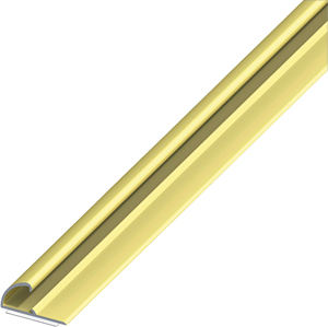 Profilo per Bordi Autoadesivo in Alluminio Ottone Mm. 26x13 Metri 1 - Product Image 1