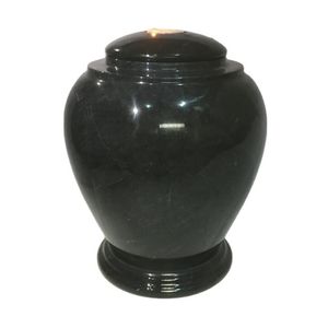 Miel Onyx doré marbre crémation urne adulte cendres humaines poli pot de pierre naturelle classique souvenir navire - Product Image 2