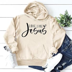 คริสเตียน hoodies รักเช่นพระเยซู hoodie คริสเตียนเสื้อสเวตเชิ้ตสำหรับผู้หญิงความเชื่อพระเจ้าศาสนาเสื้อขนาดใหญ่ - Product Image 3