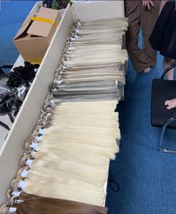 Virgen doble dibujado Remy extensiones de cabello vietnamita ceniza Rubio Balayage para cinta degradada estilo Cuitlce cortes - Product Image 4